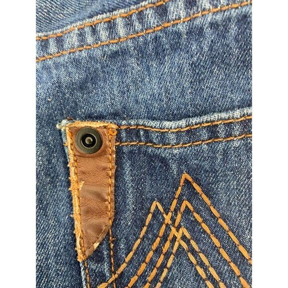 Sean John Jeans Blue Leather Patches 100% Cotton - Size 42 - Picture 10 of 10